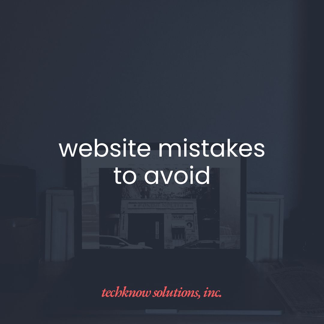 Website Mistakes to Avoid