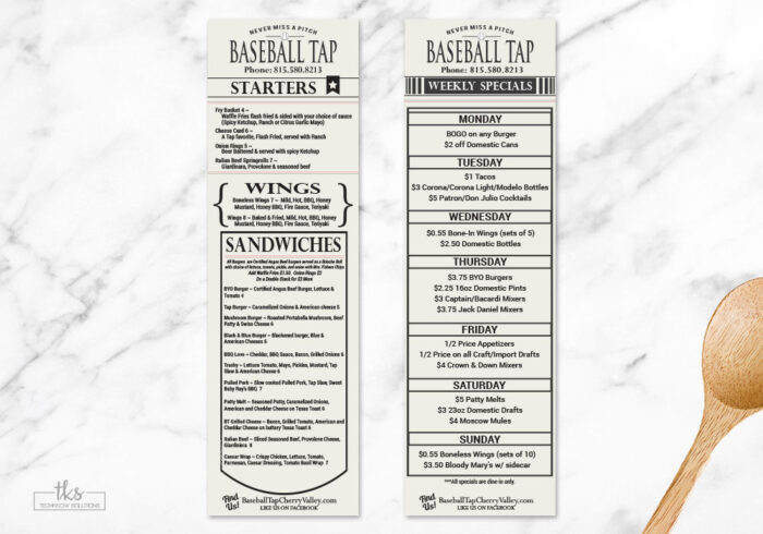 Baseball-Tap-Bar-and-grill-menu