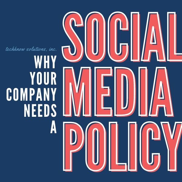 social media policy graphic tecknow solutions